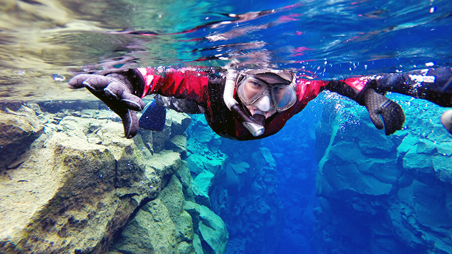 Snorkeling in Iceland
