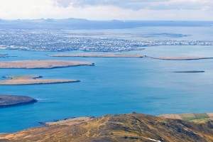 Hiking in Iceland view from Esja